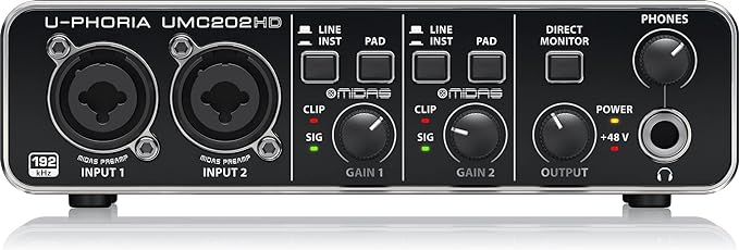 Behringer U-Phoria UMC202HD  Audio Interface