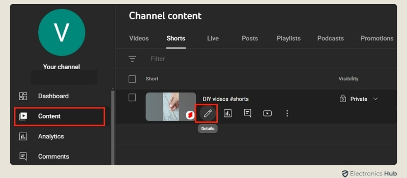 click on the ‘Details’ - auto translate youtube videos