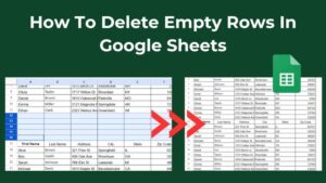 How To Delete Empty Rows In Google Sheets