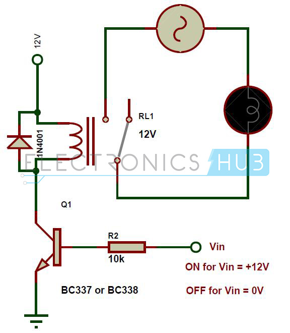 Relay Driver Circuit Diagram